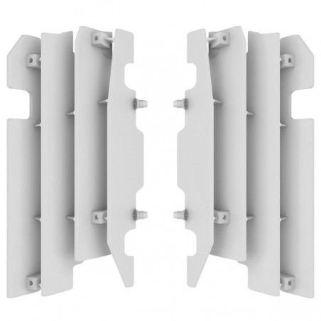 POLISPORT OSŁONY CHŁODNICY (KRATKI-KOMPLET) HONDA CR 125/250 '00-'04, CRF 450R `03-04 KOLOR BIAŁY